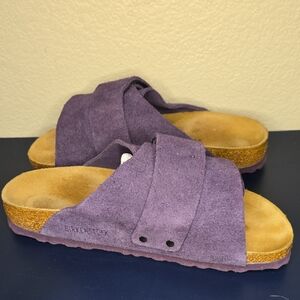 Birkenstock Women's Kyoto Wine Suede Mules W 8to 8.5 M6 To 6.5